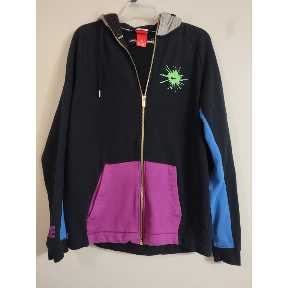 Nike Sweatshirt Andrew Merydith Hooded colorblock full zip Sweater Boys Size Med